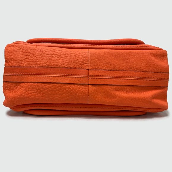 Chloe Paraty Orange Fizz Leather Satchel Bag - Picture 6 of 9